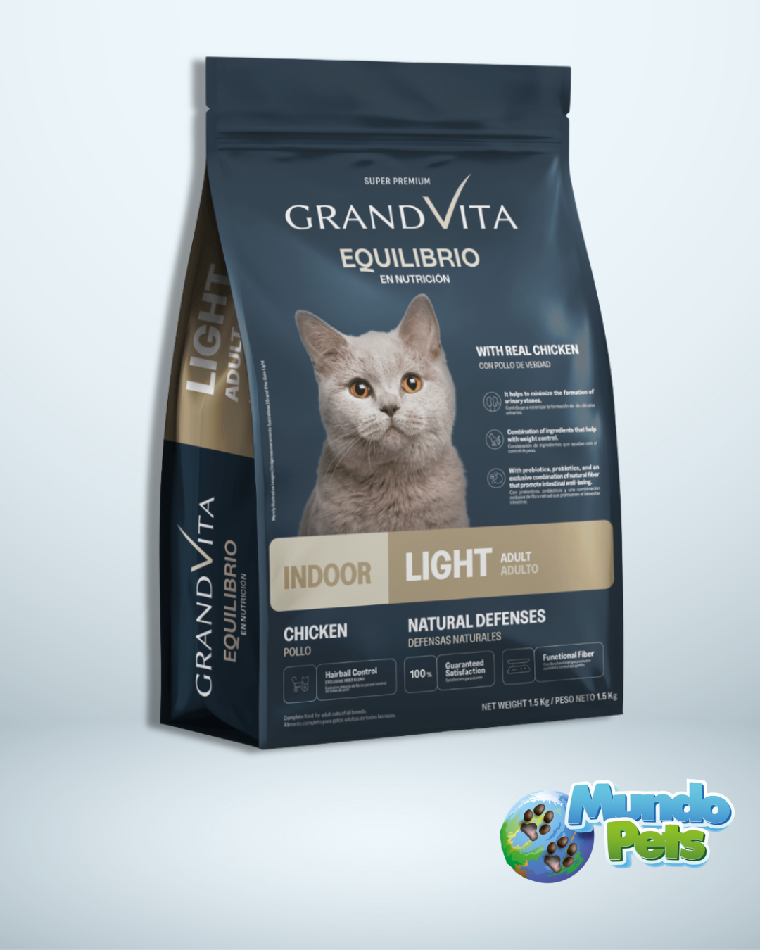 Grand Vita Equilibrio Gato Adulto Light 1.5 Kg