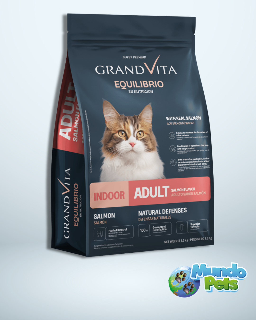 Grand Vita Equilibrio Gato Adulto Salmon 1.5 Kg