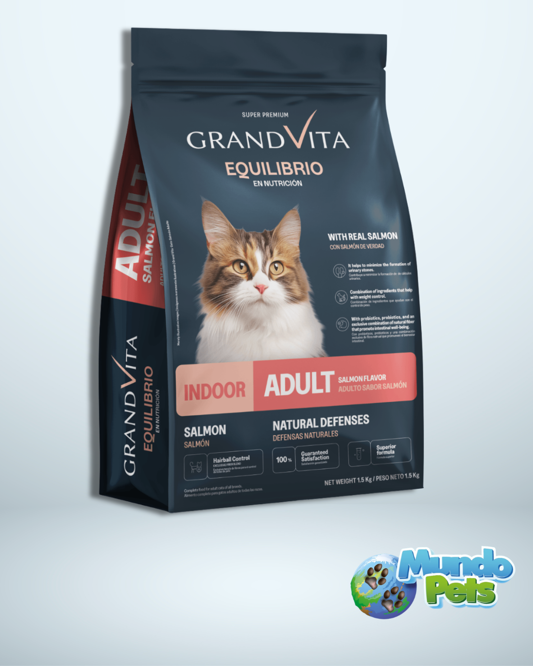 Grand Vita Equilibrio Gato Adulto Salmon 1.5 Kg