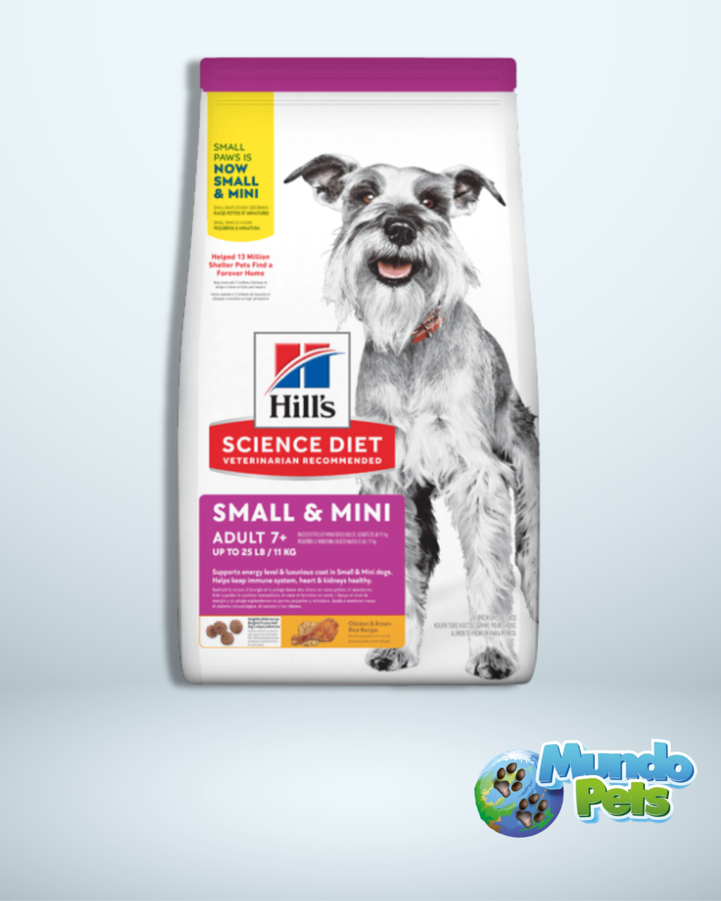 Hills Perro Adulto Razas Minis +7 Pollo